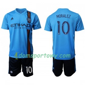 Koszulka New York City FC MORALEZ 10 Dziecięcy Domowe Koszulki Piłkarskie 2019-2020 Krótki Rękaw